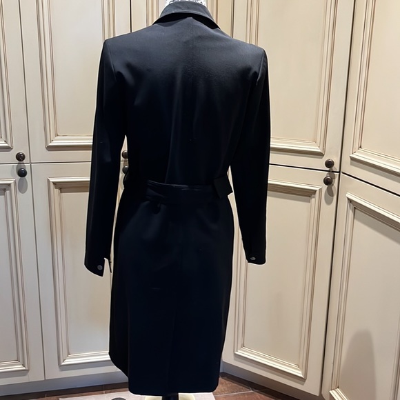 Vintage VERTIGO Paris - Beautifully Tailored Black Fitted coat dress - Picture 6 of 8